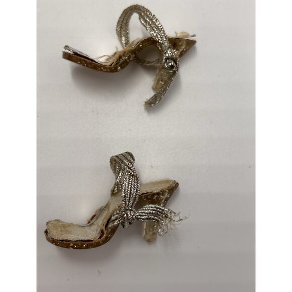 1950s Vintage Sayco's Miss America High Heeled Doll Shoes Earrings Sash Crown - Picture 13 of 16